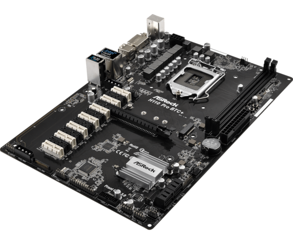 Asrock h110 pro btc подключение питания