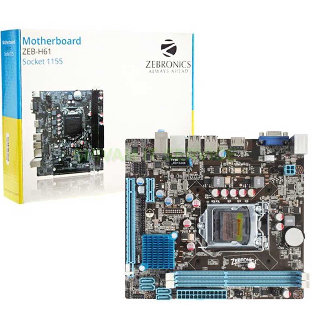 Zebronics Motherboard ZEB-H61 LGA 1155 Socket – G.A Computers